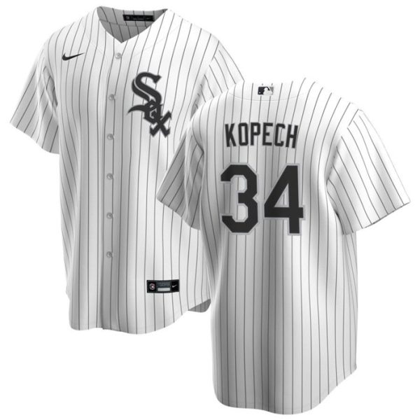 Men Chicago White Sox #34 Michael Kopech White Cool Base Stitched Jersey