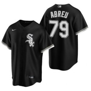 Men Chicago White Sox #79 Jose Abreu Black Cool Base Stitched MLB Jersey