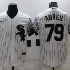 Men Chicago White Sox #79 Jose Abreu White City Connect Cool Base Stitched Jersey