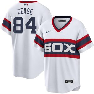 Men Chicago White Sox #84 Dylan Cease White Stitched Jersey