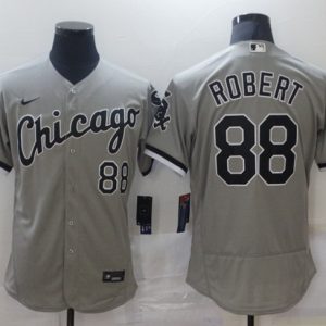 Men Chicago White Sox #88 Luis Rober Gray Flex Base Stitched MLB Jersey