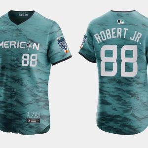 Men Chicago White Sox #88 Luis Robert Jr. Teal 2023 All-star Flex Base Stitched Baseball Jersey