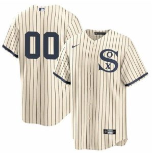 Men Chicago White Sox Active Player Custom 2021 Cream/Navy Field of Dreams Cool Base Jersey