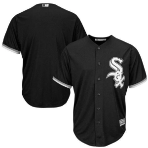 Men Chicago White Sox Black Cool Base Stitched MLB Jersey