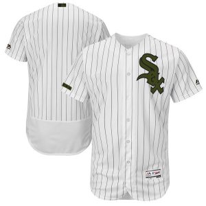 Men Chicago White Sox Majestic White 2017 Memorial Day Collection Flex Base Team Stitched MLB Jersey