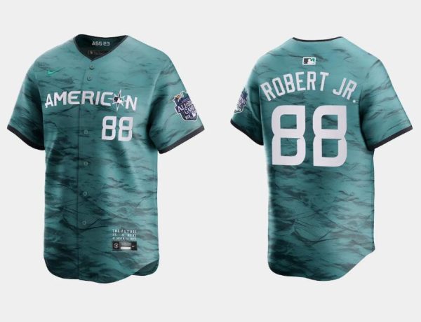 Men Chicago White sox #88 Luis Robert Jr. Teal 2023 All-star Cool Base Stitched Baseball Jersey