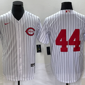 Men Cincinnati Reds #44 Elly De La Cruz White Field of Dreams Cool Base Stitched Baseball Jersey