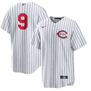 Men Cincinnati Reds #9 Mike Moustakas White 2022 Field of Dreams Stitched Baseball Jersey