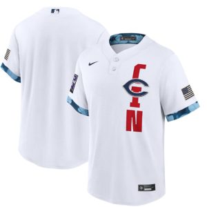 Men Cincinnati Reds Blank 2021 White All-Star Cool Base Stitched MLB Jersey