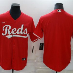 Men Cincinnati Reds Red Cool Base Stitched Jersey