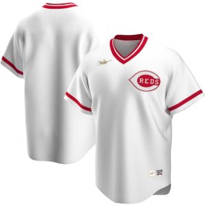 Men Cincinnati Reds White Cool Base Stitched MLB Jersey