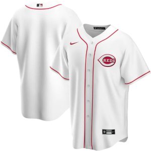 Men Cincinnati Reds White Cool Base Stitched MLB Jersey