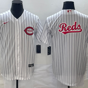 Men Cincinnati Reds White Field of Dreams Team Big Logo Cool Base Stitched Baseball Jersey