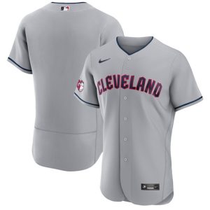 Men Cleveland Guardians Blank Gray Flex Base Stitched Jersey