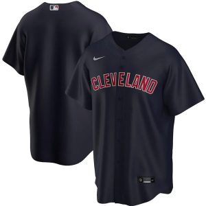 Men Cleveland Indians Blank Black Cool Base Stitched MLB Jersey