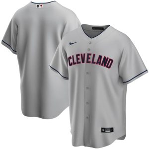 Men Cleveland Indians Blank Grey Cool Base Stitched MLB Jersey