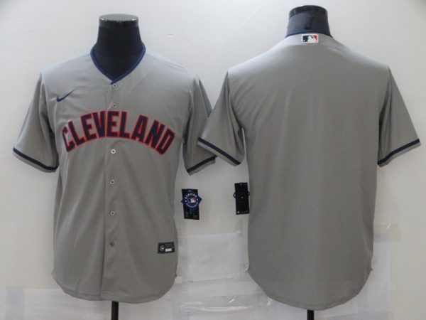 Men Cleveland Indians Grey Cool Base Stitched MLB Jersey