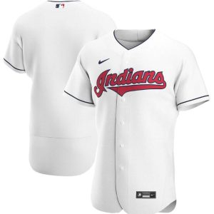 Men Cleveland Indians White Flex Base Stitched MLB Jersey