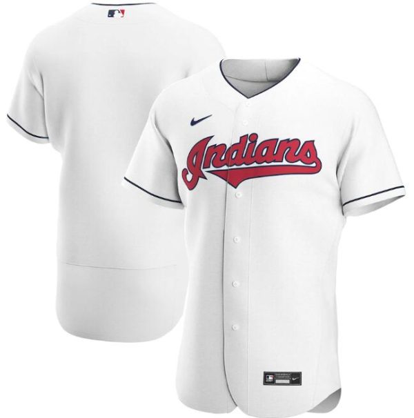 Men Cleveland Indians White Flex Base Stitched MLB Jersey