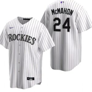 Men Colorado Rockies #24 Ryan McMahon White Stitched Baseball Jersey