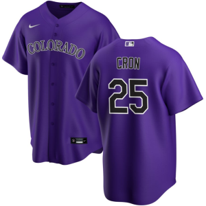 Men Colorado Rockies #25 C.J. Cron Purple Stitched Baseball Jersey