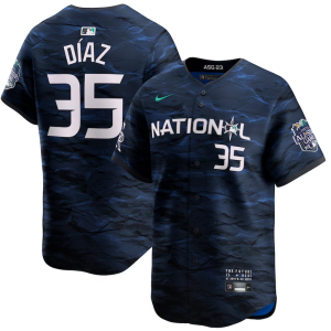 Men Colorado Rockies #35 Elias Diaz Royal 2023 All-star Stitched Baseball Jersey