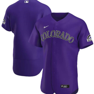 Men Colorado Rockies Purple Flex Base Stitched MLB Jersey