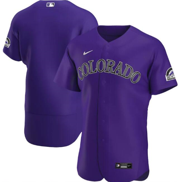 Men Colorado Rockies Purple Flex Base Stitched MLB Jersey