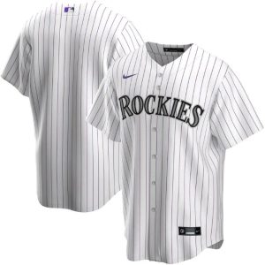 Men Colorado Rockies White Cool Base Stitched MLB Jersey