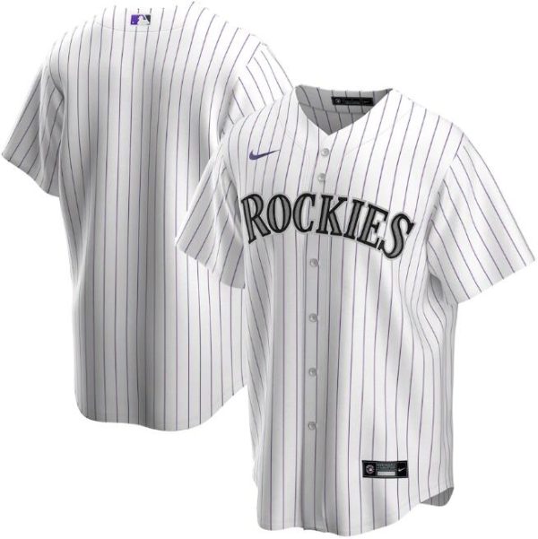 Men Colorado Rockies White Cool Base Stitched MLB Jersey