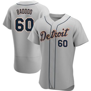 Men Detroit Tigers #60 Akil Baddoo Gray Flex Base Stitched MLB Jersey