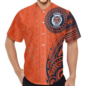 Men Detroit Tigers Orange Baseball Jersey