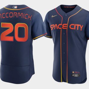 Men Houston Astros #20 Chas McCormick 2022 Navy City Connect Flex Base Stitched Baseball Jersey