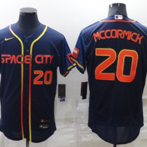 Men Houston Astros #20 Chas McCormick 2022 Navy City Connect Flex Base Stitched Baseball Jersey