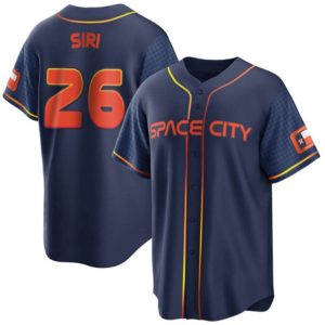 Men Houston Astros #26 Jose Siri 2022 Navy City Connect Cool Base Stitched Jersey