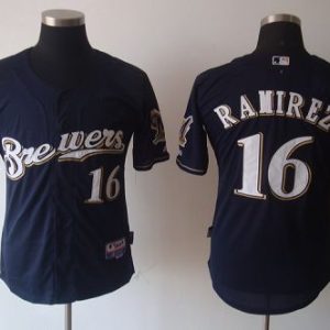 Milwaukee Brewers #16 Aramis Ramirez Blue Cool Base Stitched MLB Jersey