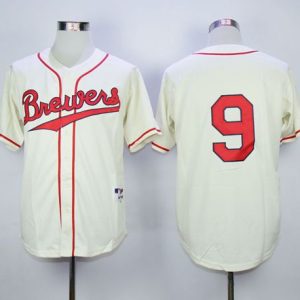 Milwaukee Brewers #9 Jean Segura Cream 1948 Turn Back The Clock Stitched MLB Jersey