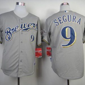 Milwaukee Brewers #9 Jean Segura Grey Cool Base Stitched MLB Jersey