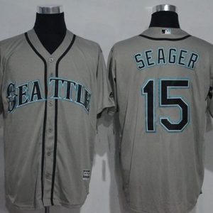 Seattle Mariners #15 Kyle Seager Grey New Cool Base Stitched MLB Jersey