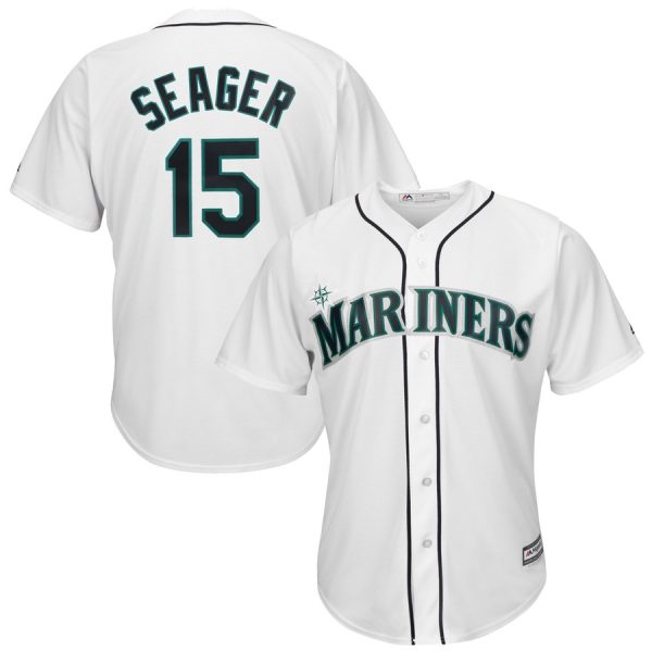 Seattle Mariners #15 Kyle Seager White New Cool Base Stitched MLB Jersey