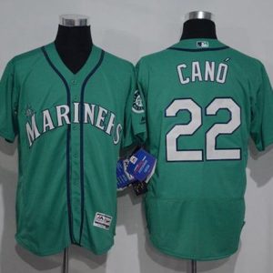 Seattle Mariners #22 Robinson Cano Green Flexbase Collection Stitched MLB Jersey