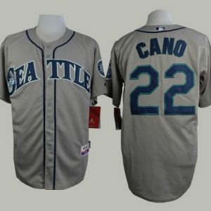 Seattle Mariners #22 Robinson Cano Grey Cool Base Stitched MLB Jersey