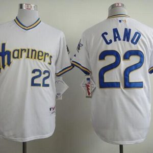 Seattle Mariners #22 Robinson Cano White 1979 Turn Back The Clock Stitched MLB Jersey