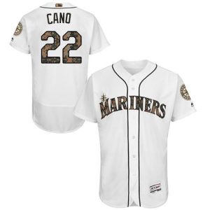 Seattle Mariners #22 Robinson Cano White Flexbase Collection 2016 Memorial Day Stitched MLB Jersey