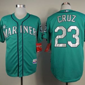 Seattle Mariners #23 Nelson Cruz Green Cool Base Stitched MLB Jersey