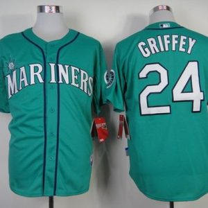 Seattle Mariners #24 Ken Griffey Green Alternate Cool Base Stitched MLB Jersey