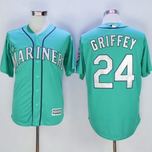 Seattle Mariners #24 Ken Griffey Green New Cool Base Stitched MLB Jersey