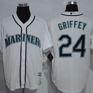 Seattle Mariners #24 Ken Griffey White New Cool Base Stitched MLB Jersey