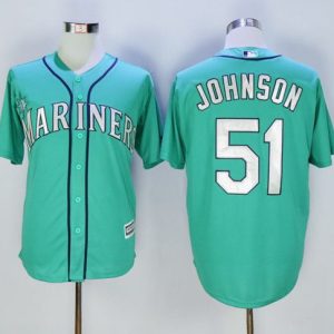 Seattle Mariners #51 Randy Johnson Green New Cool Base Stitched MLB Jersey