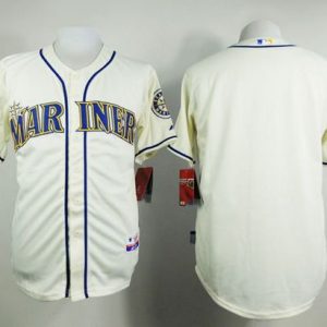 Seattle Mariners Blank Cream Alternate Cool Base Stitched MLB Jersey